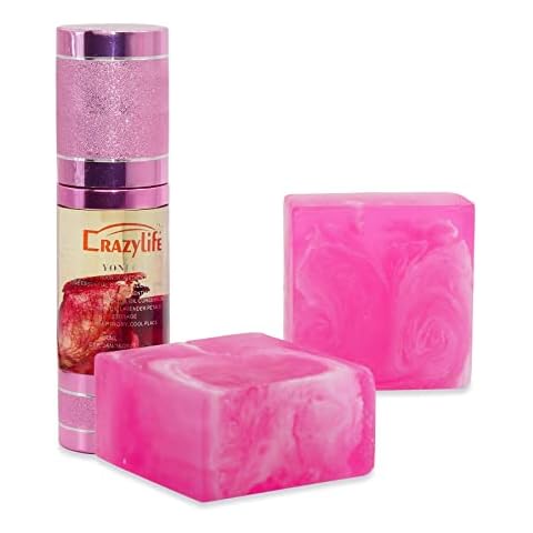 Matchone 3 PCS Yoni Soap Bar & Essential Oil, PH Balance Eliminates Odor Heals and Soothes for Women Feminine Wash Vaginial Deodorants, 100% Natural Oil 30ml, Handmade Vagina with Foam Net Cover