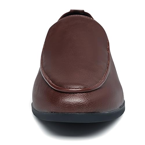 Image of UUBARIS Mens Velvet Loafers Slip-on Dress Shoes Fashion Style Driving Shoes Classic Tuxedo Shoes Casual Oxford Shoes