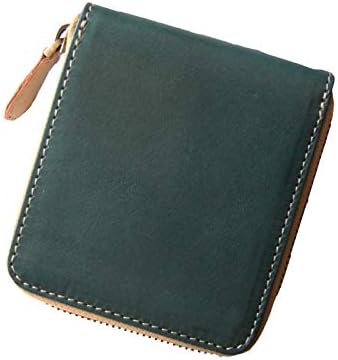 Amazon 栃木レザー 二つ折り財布 ミニ財布 メンズ レディース 財布 革財布 本革 牛革 2つ折り ネイビー Leather Craft You レザー クラフト ユウ 財布