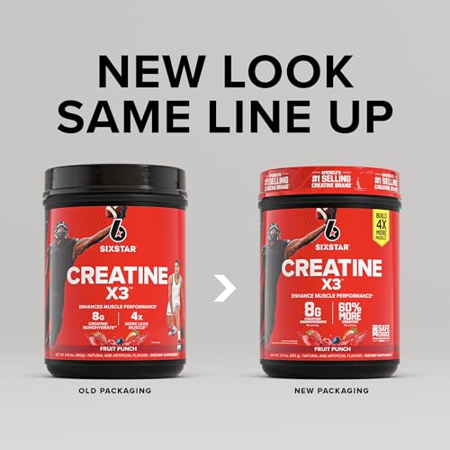 Six Star Creatine X3 Fruit Punch Flavored Powder — 30 Servings — view 2