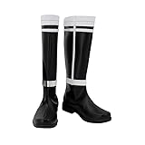 Helltaker Anime Himmel Cosplay Shoes Fashion Black Long Boots for Halloween Carnival Party