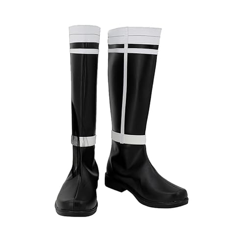 Helltaker Anime Himmel Cosplay Shoes Fashion Black Long Boots for Halloween Carnival Party