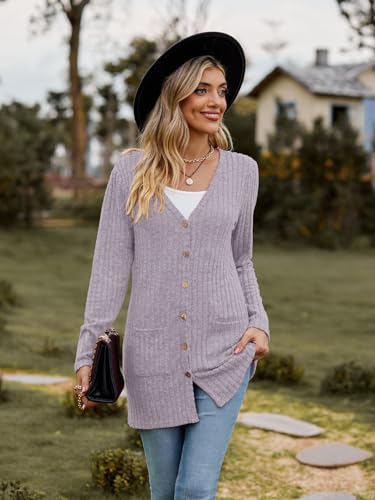 Image of Witsmile Womens 2026 Spring Fashion Cardigan Lightweight Soft Knit Long Top