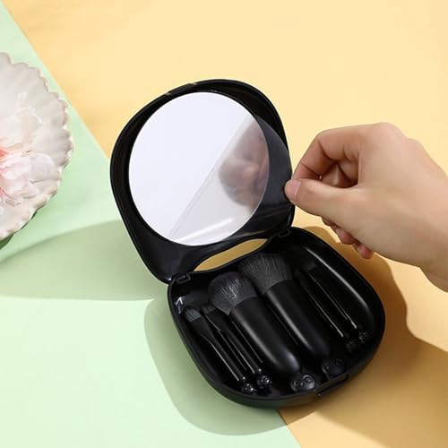 Ensemble d'outils de maquillage miroir en forme de chat boîte de rangement - 7