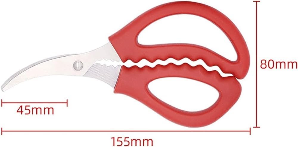 Kitchen Scissors, Household Seafood Lobster And Crab Strippers, Shop And Restaurant Tools.(Black)