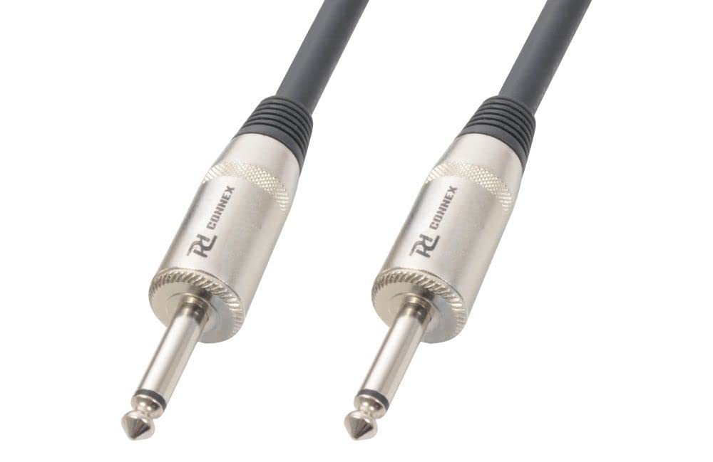 Power Dynamics PD Connex Câble Audio Cordon Haut-Parleur Jack 6,35 m/Jack 6,35 m - 10m - Idéal pour Relier votre Table de Mixage, vos Enceintes, Guitares…