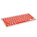 TopCase Silicone Cover Skin for Apple Wireless Keyboard with TopCase Mouse Pad (Apple Wireless Keyboard, RED) (Not for Apple Magic Keyboard)