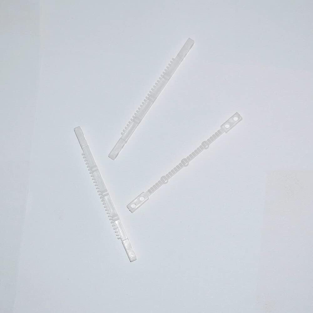 Replacement Part For 10/100pcs 4x2x65mm Strip Rack Gears 0.5M Plastic Gear Plastic Connecting Rod Diy Technology Model Parts Baby - (Color: 100pcs)