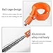 Kakalote Golf Ball Retriever, Portable Telescopic Scoop Saver Pick Up Golf Ball Grabber Pick Up with Locking Clip(Orange/80inchs)