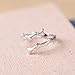 Anillo Abierto Mujer,Anillo Ajustable Vintage Simplicidad Moda Anillo De Rama De Plata Regalo De Joyería Romántica para Niña Mujer Compromiso De Pareja Anillo De Eternidad De Boda Regalo De Navid