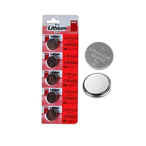Lota CR2032 3V Lithium Coin Cell Battery (Pack of 5), CMOS Batter...