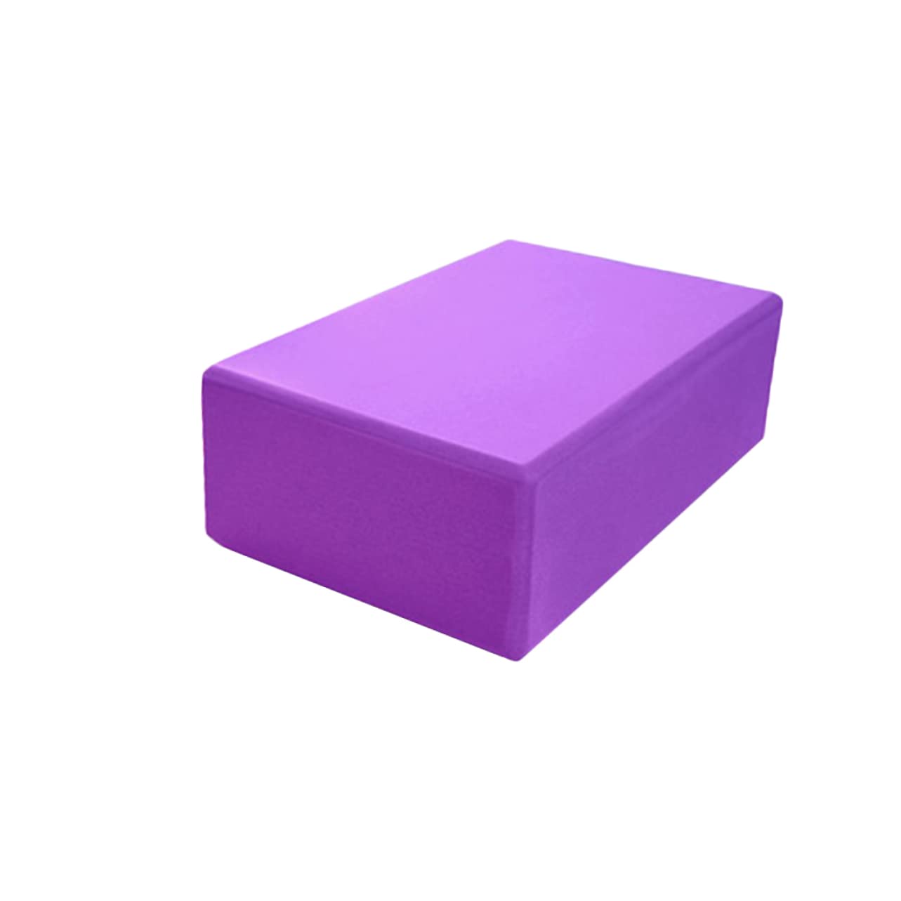 JOINPAYA High Density Eva Yoga Block Purple Exercise Aid for Balance Flexibility and Strength Yoga and Workouts Non Slip Surface Lightweight Sturdy Support