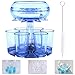 Produktbild LOCYOP 6 Schnapsglas-Spender und Halter, Spender zum Befüllen von Flüssigkeiten, mehrere 6 Schnapsspender, Bar-Schnapsspender, Cocktailspender, Träger-Likörspender, Getränkespender mit Spruch (Blau)