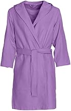 Dorian Home - Children's Bathrobe in Hypoallergenic Microfibre, Soft, Lightweight, Absorbent Space-Saving, Quick Drying with Hood, Pockets, Belt Loops and Hook, Washable (No Iron)