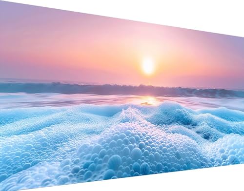 Broderie Diamant Kit Complet 60x120cm - Diamond Painting Grand Format Toile Adhésive Haute Qualité
