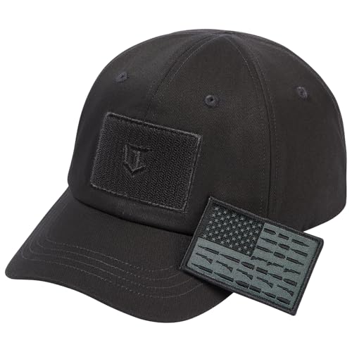 Image of Tactical Hat with Flag Patch Camo Military Army Hats Adjustable Trucker Baseball Cap Soft Top for Shooting