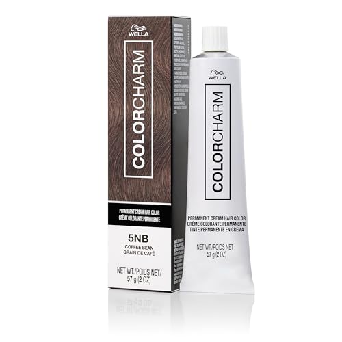 Image of COLORCHARM Permanent Cream Hair Dye | Brown Hair Color | Medium to Golden Caramel, Cool Natural, Brunette Shades | 100% Gray Coverage | Vegan, Free of Phthalates & Parabens | 2 oz.