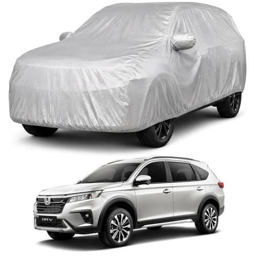 Image of Autofact Car Body Cover Compatible with BRV | Custom Fit Car Cover | 100% Water-Resistant| Triple-Stitched Lightweight Fabric | Dustproof | Indoor & Outdoor Use | Elastic Bottom