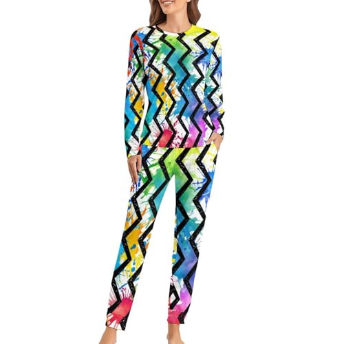 Pyjama femme à rayures de couleur pour des soirées cocooning et des nuits douces et élégantes