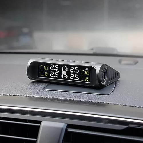 Foto de Airmoto Sistema de monitoreo de presión de neumáticos TPMS - Sistema de monitoreo de presión de neumáticos de RV con energía solar con 4 sensores para automóvil, motocicleta, remolque, bicicleta y más (imagen 3)