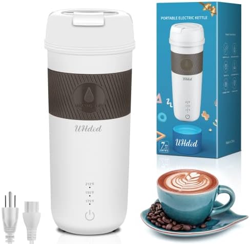 Portable Travel Electric Kettle, Mini Electric Tea Kettle for Boiling Water at Home Office Hotel and Travel, Small Electric Kettle Unique Gifts for Man Woman