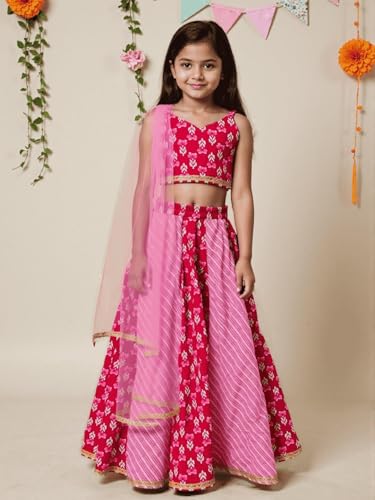 Image of Nautinati Girls Lehenga Choli Set
