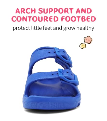 Image of Boys Girls Toddler Little Kid Sandals Buckle Adjustable Water Sandal With Hook Loop Back Strap(Toddler 5-Little Kid 12)