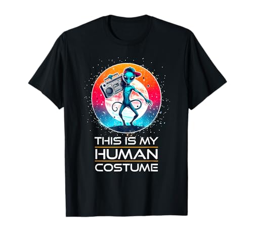 Alien Funny Humans Aren't Real Cute OVNI Gift Camiseta