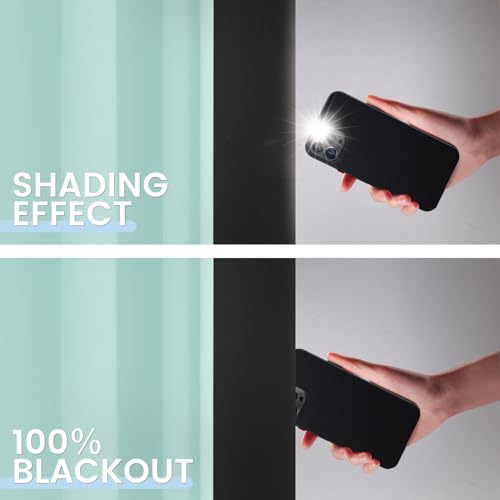 Image of SimpleHome Aqua 100% Blackout Curtains Room Darkening Living Room 63 Inch