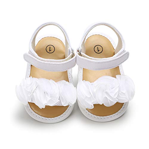 HsdsBebe Baby Girls Sandals with Flower Bow and Soft Sole