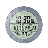 Badezimmeruhr | Saugnapfbecher Typ Digital Waserfeste Waterdrossel | LCD Display Duschausrüstung...