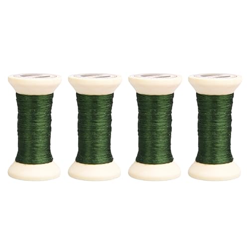 Image of 100% Mulberry Hand Dyed Silk Embroidery Thread, Embroidery Floss, 4 Spools Each 24 Yards (04-7)