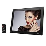 Hama 118597 Cornice Digitale con Telecomando Multimediale Premium 15', Nero