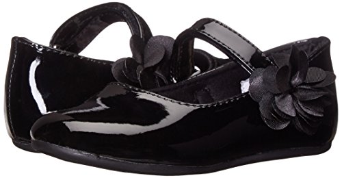 Baby Deer Girls' Mary Jane Skimmer First Walker Shoe, Black, 4 M US Toddler - Thumbnail 7