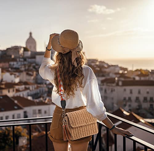 Yxilee Straw Bag Straw Purses For Women Summer Clutch Crossbody Shoulder Bags For Women Small Beach Cell Phone Wallet Purse Handmade Envelope #TOP2