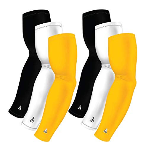 B-Driven Sports 6-Pack Yellow Basketball Sleeves for Men