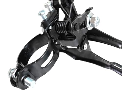 Image of Cycle Front Derailleur - Black, Pull-Up (Top Pull), Ideal for 3x7 or 3x8 Speed Gears