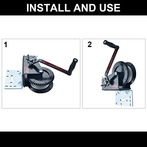 TYT Winch Mounting Bracket, Heavy Duty Right Angle Mounting Winch