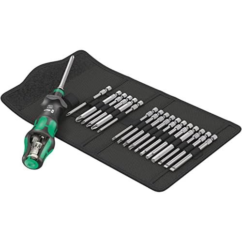 Wera '05057482001 Kraftform Kompakt Turbo 1 Getriebe-Schraubendreher-Satz, 18-teilig