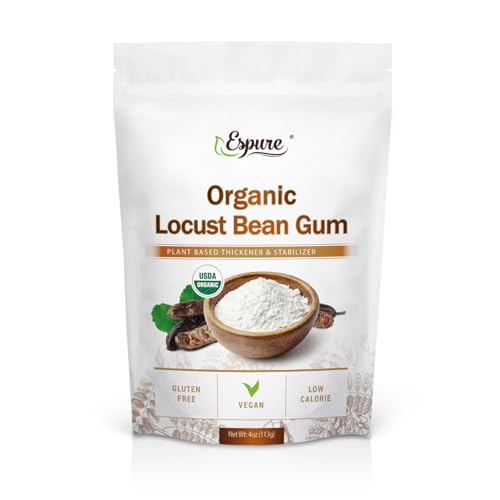 Espure Organic Locust Bean Gum Powder, USDA Certified Organic, Non-GMO, Vegan; 4oz