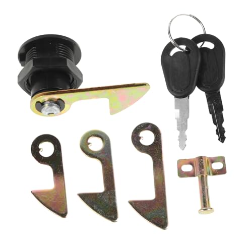 HORIALENCE 1 Set Motorcycle Rear Luggage Trunk Lock Kit with