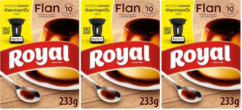 Royal Flan, Preparado en Polvo con Caramelo 10 Raciones, Pack 233 g (Paquete de 3)