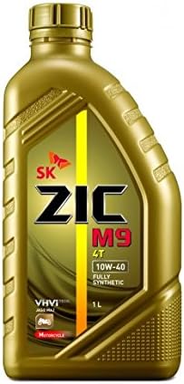 ZIC M9 (4T) 10W-40 API SM JASO MA2 VHVI TECHNOLOGY FULLY SYNTHETIC ENGINE OIL (Recommendation: 4 Stroke Scooters & Motorcycles) (1 LITER TIN)