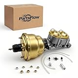 RSRB03123 7' Zinc Dual Power Brake Booster With 1' Bore Bail Top Master Cylinder Kit Booster Conversion Kit