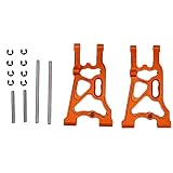 Tbest Hinterer unterer Suspendierungsarm, haltbare Aluminiumlegierungs-Verbesserungsteile für RC HPI 1/8 WR8 Flux Ken Block Gymkhana(Orange) Zubehör Für Automodelle
