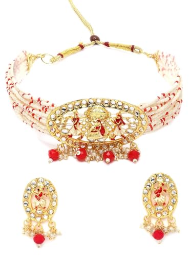 Juego de joyas Kundan en oro y latón el regalo perfecto de aniversario DMZ-1926