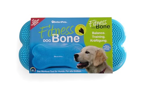 Generisch Fitness Dog Bone - Balance Pad & Wackelkissen - orthopädisches Hundetraining & Spiel - Trainingsgerät, Board, Kissen, Zubehör, Toy - inkl. Pumpe - für kleine & große Hunde