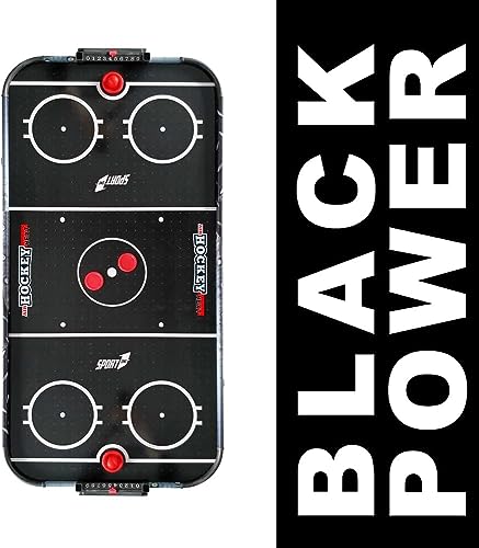 Sport1 Air Hockey Next Vertikaler Klapptisch Air Mini mit Lüfter 12 V Platzsparender Air-Hockey-Tisch Maße 121 x 60 x 76 cm 2 Griffe und 2 Scheiben inkludiert mit integrierter Punktezähler. – Bild 5