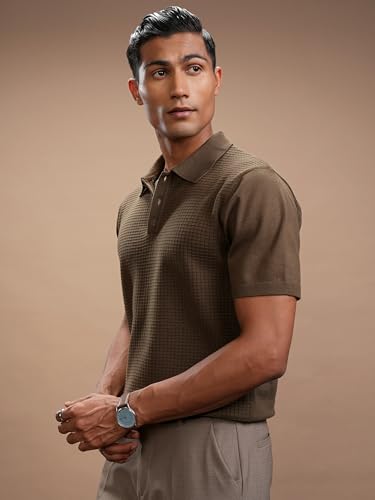 Image of Highlander Men's Polo Tshirt | Flat Knit | Regular Fit | Polo T-Shirt for Man