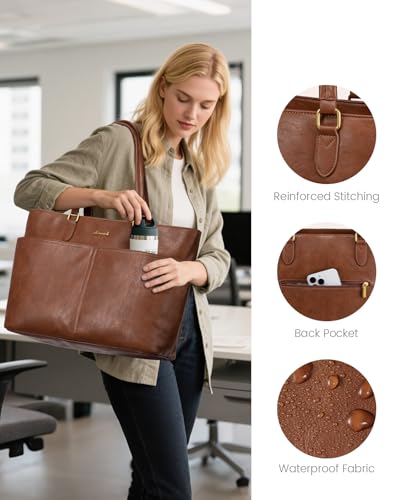 LOVEVOOK Vintage Leather Tote
